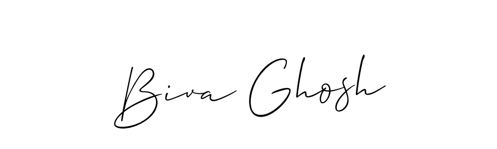 Use a signature maker to create a handwritten signature online. With this signature software, you can design (Allison_Script) your own signature for name Biva Ghosh. Biva Ghosh signature style 2 images and pictures png