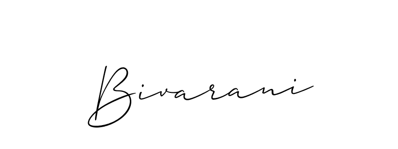 How to make Bivarani name signature. Use Allison_Script style for creating short signs online. This is the latest handwritten sign. Bivarani signature style 2 images and pictures png