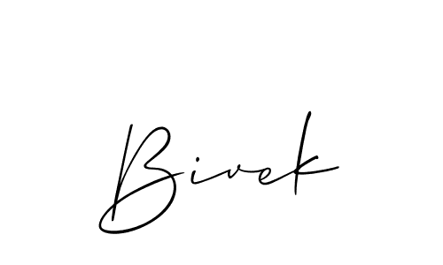 Bivek stylish signature style. Best Handwritten Sign (Allison_Script) for my name. Handwritten Signature Collection Ideas for my name Bivek. Bivek signature style 2 images and pictures png