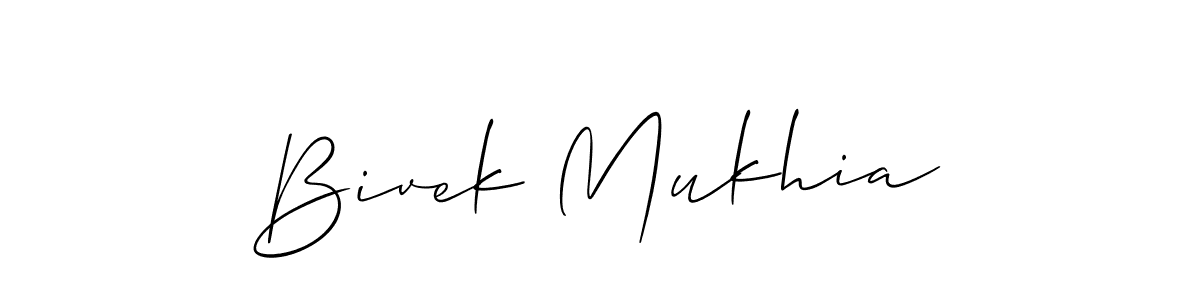 How to Draw Bivek Mukhia signature style? Allison_Script is a latest design signature styles for name Bivek Mukhia. Bivek Mukhia signature style 2 images and pictures png