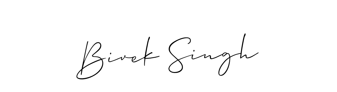 You should practise on your own different ways (Allison_Script) to write your name (Bivek Singh) in signature. don't let someone else do it for you. Bivek Singh signature style 2 images and pictures png