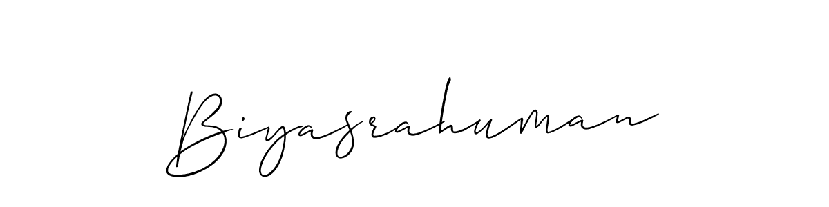 You can use this online signature creator to create a handwritten signature for the name Biyasrahuman. This is the best online autograph maker. Biyasrahuman signature style 2 images and pictures png