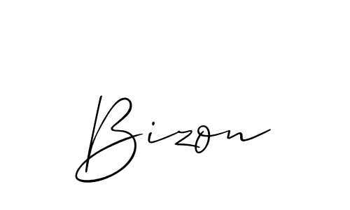 Also we have Bizon name is the best signature style. Create professional handwritten signature collection using Allison_Script autograph style. Bizon signature style 2 images and pictures png