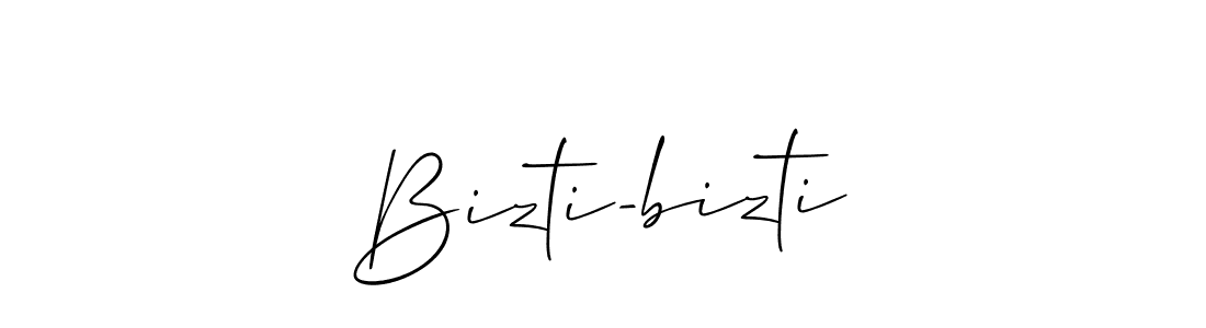 The best way (Allison_Script) to make a short signature is to pick only two or three words in your name. The name Bizti-bizti include a total of six letters. For converting this name. Bizti-bizti signature style 2 images and pictures png