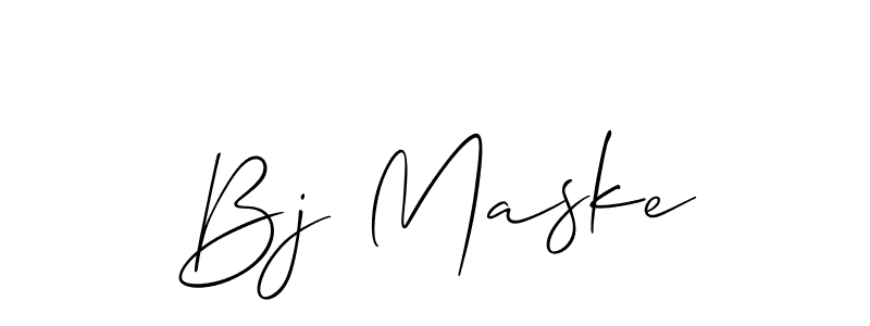 How to make Bj Maske name signature. Use Allison_Script style for creating short signs online. This is the latest handwritten sign. Bj Maske signature style 2 images and pictures png