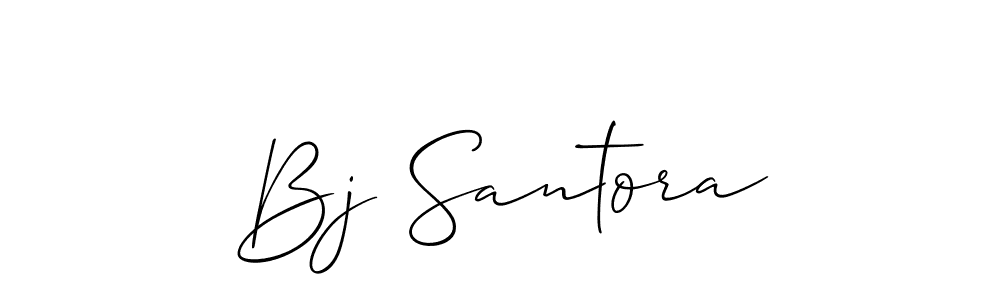 Make a beautiful signature design for name Bj Santora. With this signature (Allison_Script) style, you can create a handwritten signature for free. Bj Santora signature style 2 images and pictures png