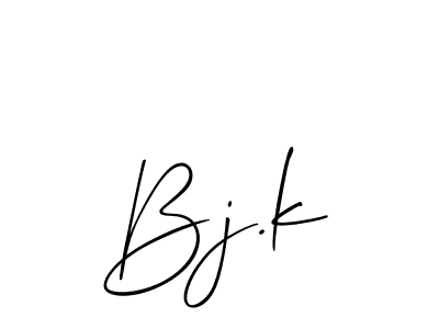 Once you've used our free online signature maker to create your best signature Allison_Script style, it's time to enjoy all of the benefits that Bj.k name signing documents. Bj.k signature style 2 images and pictures png