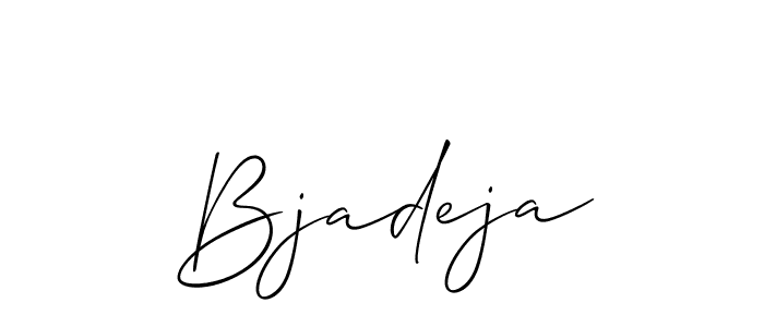 Best and Professional Signature Style for Bjadeja. Allison_Script Best Signature Style Collection. Bjadeja signature style 2 images and pictures png