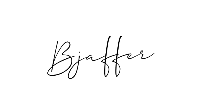 Create a beautiful signature design for name Bjaffer. With this signature (Allison_Script) fonts, you can make a handwritten signature for free. Bjaffer signature style 2 images and pictures png