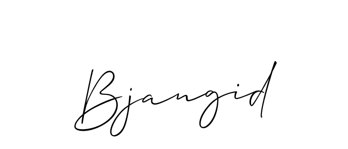 Once you've used our free online signature maker to create your best signature Allison_Script style, it's time to enjoy all of the benefits that Bjangid name signing documents. Bjangid signature style 2 images and pictures png
