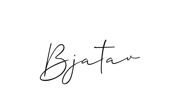if you are searching for the best signature style for your name Bjatav. so please give up your signature search. here we have designed multiple signature styles  using Allison_Script. Bjatav signature style 2 images and pictures png