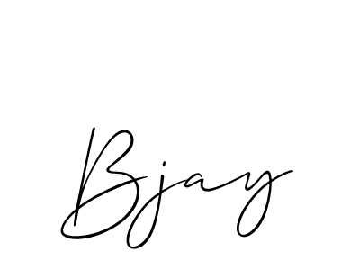 How to make Bjay signature? Allison_Script is a professional autograph style. Create handwritten signature for Bjay name. Bjay signature style 2 images and pictures png