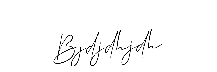 Use a signature maker to create a handwritten signature online. With this signature software, you can design (Allison_Script) your own signature for name Bjdjdhjdh. Bjdjdhjdh signature style 2 images and pictures png