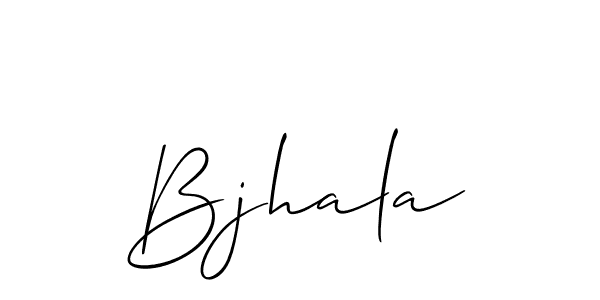 Design your own signature with our free online signature maker. With this signature software, you can create a handwritten (Allison_Script) signature for name Bjhala. Bjhala signature style 2 images and pictures png