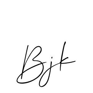 The best way (Allison_Script) to make a short signature is to pick only two or three words in your name. The name Bjk include a total of six letters. For converting this name. Bjk signature style 2 images and pictures png