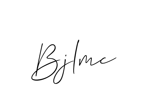Also You can easily find your signature by using the search form. We will create Bjlmc name handwritten signature images for you free of cost using Allison_Script sign style. Bjlmc signature style 2 images and pictures png