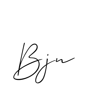 Design your own signature with our free online signature maker. With this signature software, you can create a handwritten (Allison_Script) signature for name Bjn. Bjn signature style 2 images and pictures png