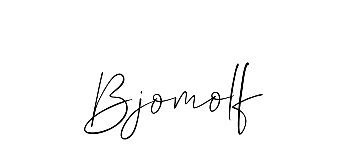 How to make Bjomolf signature? Allison_Script is a professional autograph style. Create handwritten signature for Bjomolf name. Bjomolf signature style 2 images and pictures png