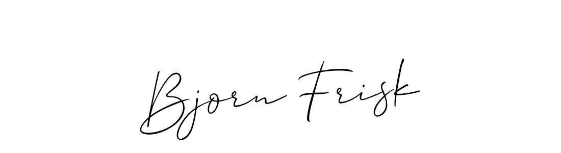 How to make Bjorn Frisk signature? Allison_Script is a professional autograph style. Create handwritten signature for Bjorn Frisk name. Bjorn Frisk signature style 2 images and pictures png