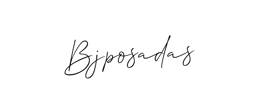 Design your own signature with our free online signature maker. With this signature software, you can create a handwritten (Allison_Script) signature for name Bjposadas. Bjposadas signature style 2 images and pictures png