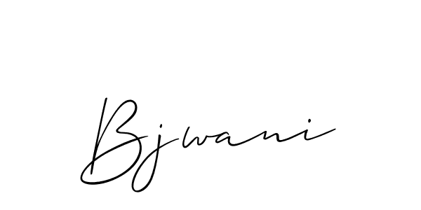 Also we have Bjwani name is the best signature style. Create professional handwritten signature collection using Allison_Script autograph style. Bjwani signature style 2 images and pictures png