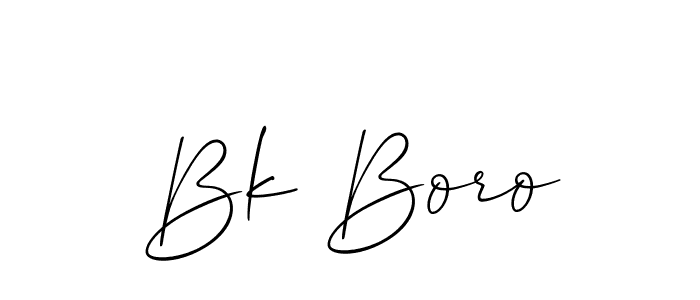 It looks lik you need a new signature style for name Bk Boro. Design unique handwritten (Allison_Script) signature with our free signature maker in just a few clicks. Bk Boro signature style 2 images and pictures png