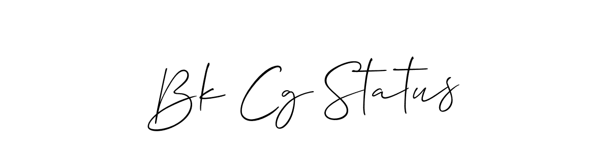 if you are searching for the best signature style for your name Bk Cg Status. so please give up your signature search. here we have designed multiple signature styles  using Allison_Script. Bk Cg Status signature style 2 images and pictures png