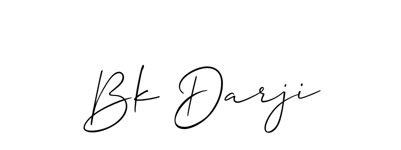 if you are searching for the best signature style for your name Bk Darji. so please give up your signature search. here we have designed multiple signature styles  using Allison_Script. Bk Darji signature style 2 images and pictures png