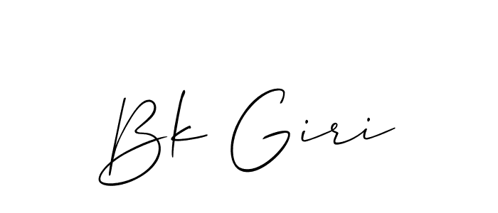 This is the best signature style for the Bk Giri name. Also you like these signature font (Allison_Script). Mix name signature. Bk Giri signature style 2 images and pictures png