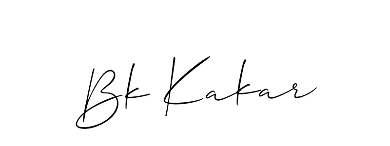 You can use this online signature creator to create a handwritten signature for the name Bk Kakar. This is the best online autograph maker. Bk Kakar signature style 2 images and pictures png