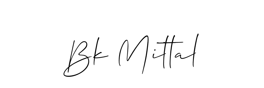 Make a beautiful signature design for name Bk Mittal. Use this online signature maker to create a handwritten signature for free. Bk Mittal signature style 2 images and pictures png