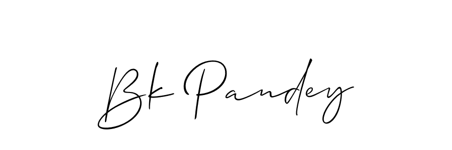 if you are searching for the best signature style for your name Bk Pandey. so please give up your signature search. here we have designed multiple signature styles  using Allison_Script. Bk Pandey signature style 2 images and pictures png