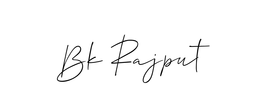 Bk Rajput stylish signature style. Best Handwritten Sign (Allison_Script) for my name. Handwritten Signature Collection Ideas for my name Bk Rajput. Bk Rajput signature style 2 images and pictures png