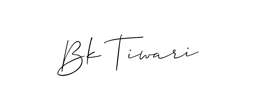 How to make Bk Tiwari name signature. Use Allison_Script style for creating short signs online. This is the latest handwritten sign. Bk Tiwari signature style 2 images and pictures png