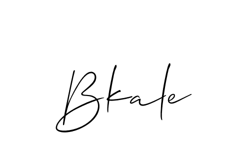 Make a beautiful signature design for name Bkale. With this signature (Allison_Script) style, you can create a handwritten signature for free. Bkale signature style 2 images and pictures png