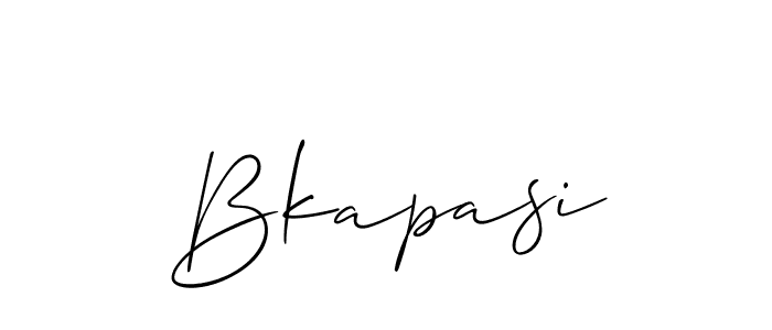 Also we have Bkapasi name is the best signature style. Create professional handwritten signature collection using Allison_Script autograph style. Bkapasi signature style 2 images and pictures png