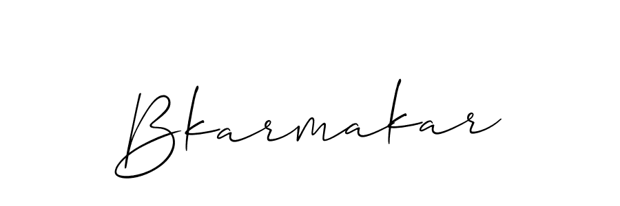 Design your own signature with our free online signature maker. With this signature software, you can create a handwritten (Allison_Script) signature for name Bkarmakar. Bkarmakar signature style 2 images and pictures png