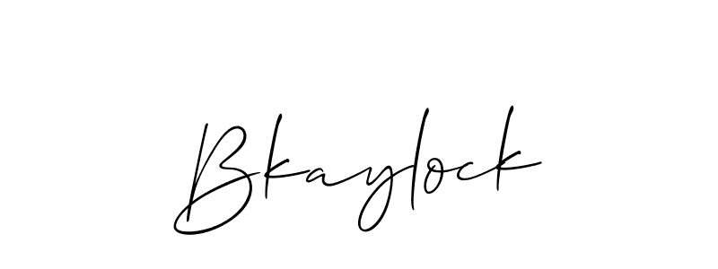 The best way (Allison_Script) to make a short signature is to pick only two or three words in your name. The name Bkaylock include a total of six letters. For converting this name. Bkaylock signature style 2 images and pictures png