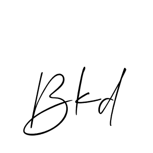 How to make Bkd signature? Allison_Script is a professional autograph style. Create handwritten signature for Bkd name. Bkd signature style 2 images and pictures png