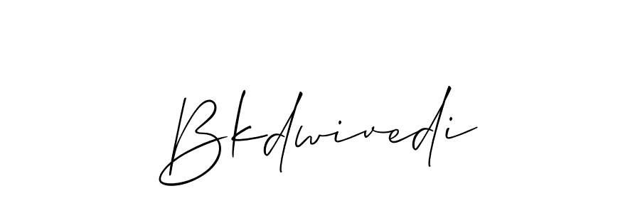 Use a signature maker to create a handwritten signature online. With this signature software, you can design (Allison_Script) your own signature for name Bkdwivedi. Bkdwivedi signature style 2 images and pictures png