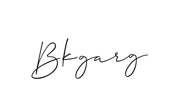 Best and Professional Signature Style for Bkgarg. Allison_Script Best Signature Style Collection. Bkgarg signature style 2 images and pictures png