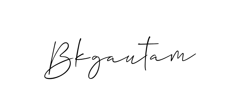Make a beautiful signature design for name Bkgautam. Use this online signature maker to create a handwritten signature for free. Bkgautam signature style 2 images and pictures png