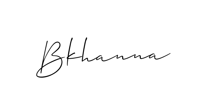 Make a beautiful signature design for name Bkhanna. Use this online signature maker to create a handwritten signature for free. Bkhanna signature style 2 images and pictures png