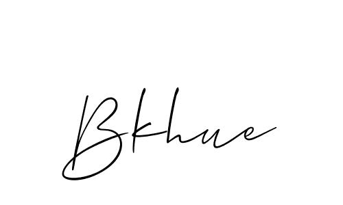 Best and Professional Signature Style for Bkhue. Allison_Script Best Signature Style Collection. Bkhue signature style 2 images and pictures png