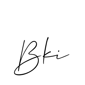 Also You can easily find your signature by using the search form. We will create Bki name handwritten signature images for you free of cost using Allison_Script sign style. Bki signature style 2 images and pictures png