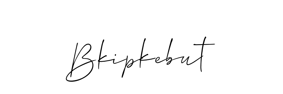 Also we have Bkipkebut name is the best signature style. Create professional handwritten signature collection using Allison_Script autograph style. Bkipkebut signature style 2 images and pictures png