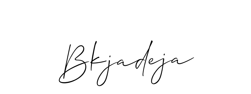 Here are the top 10 professional signature styles for the name Bkjadeja. These are the best autograph styles you can use for your name. Bkjadeja signature style 2 images and pictures png