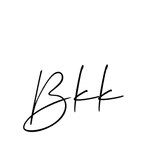 Create a beautiful signature design for name Bkk. With this signature (Allison_Script) fonts, you can make a handwritten signature for free. Bkk signature style 2 images and pictures png