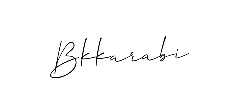 You should practise on your own different ways (Allison_Script) to write your name (Bkkarabi) in signature. don't let someone else do it for you. Bkkarabi signature style 2 images and pictures png
