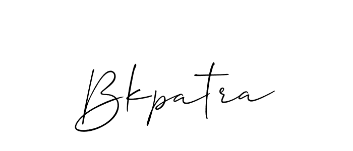 Make a beautiful signature design for name Bkpatra. With this signature (Allison_Script) style, you can create a handwritten signature for free. Bkpatra signature style 2 images and pictures png
